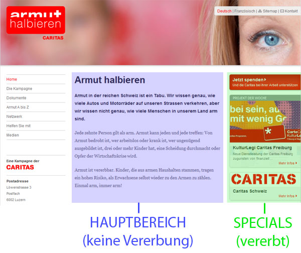 Zwei Arrangements auf armut-halbieren.ch